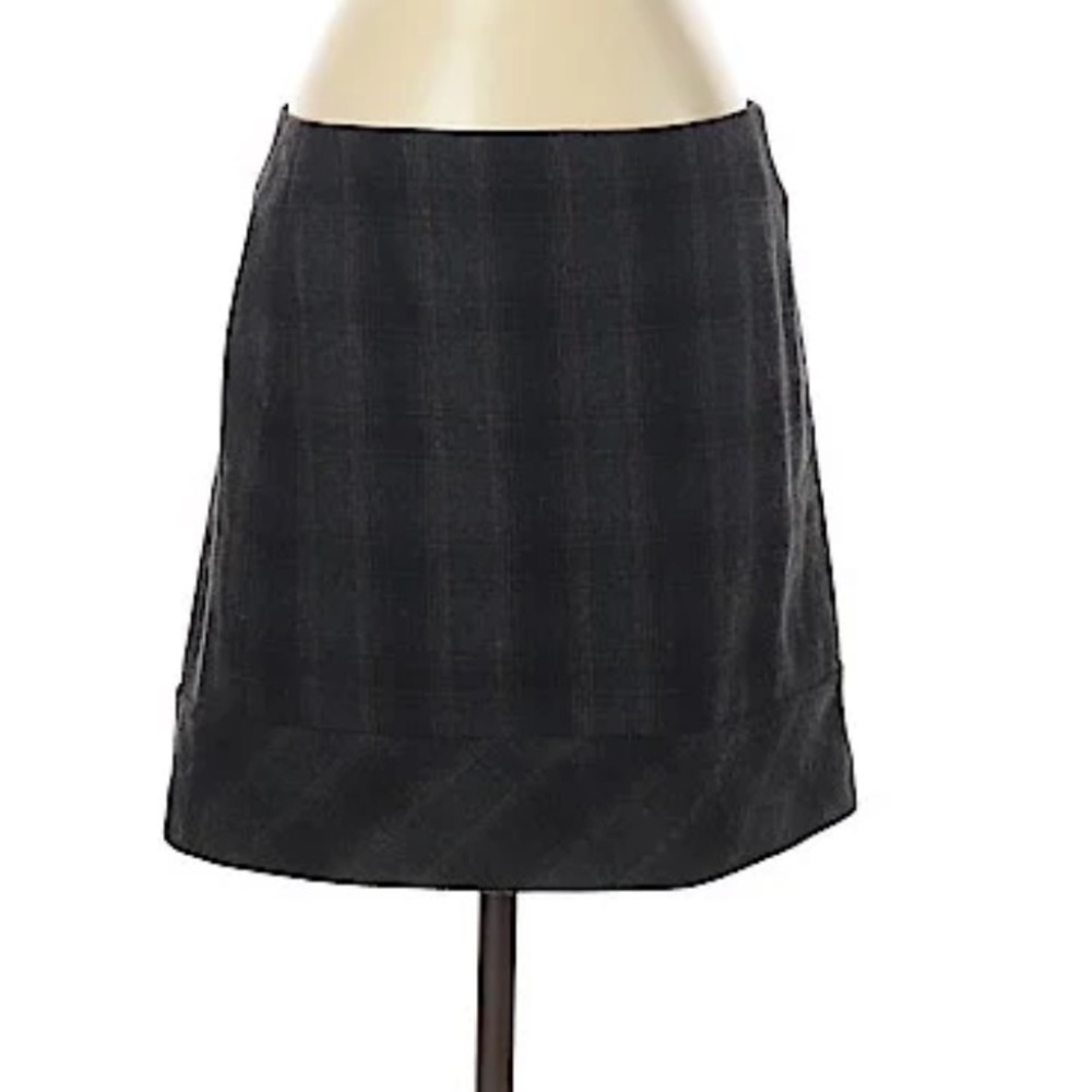 NWOT Kenar Mini Skirt Wool with stretch in Black, Gray Brown Size 2